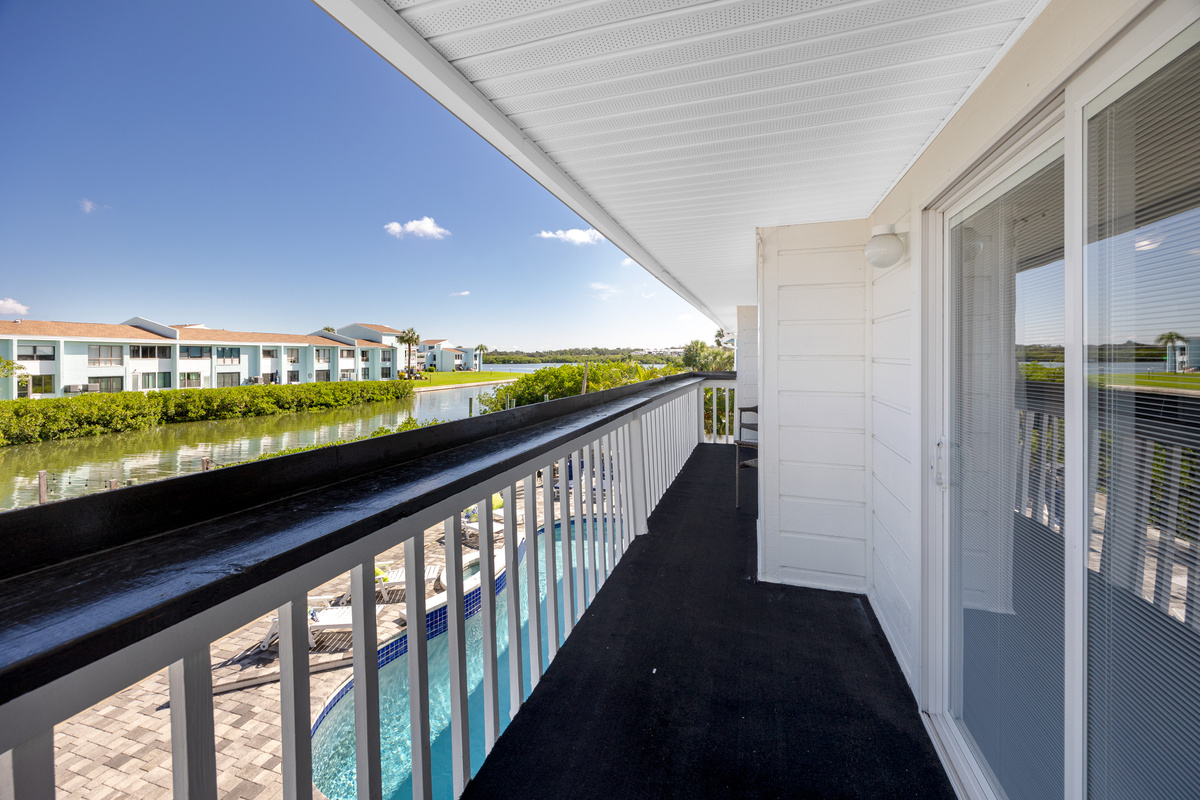 Balcony Overlooking Pool