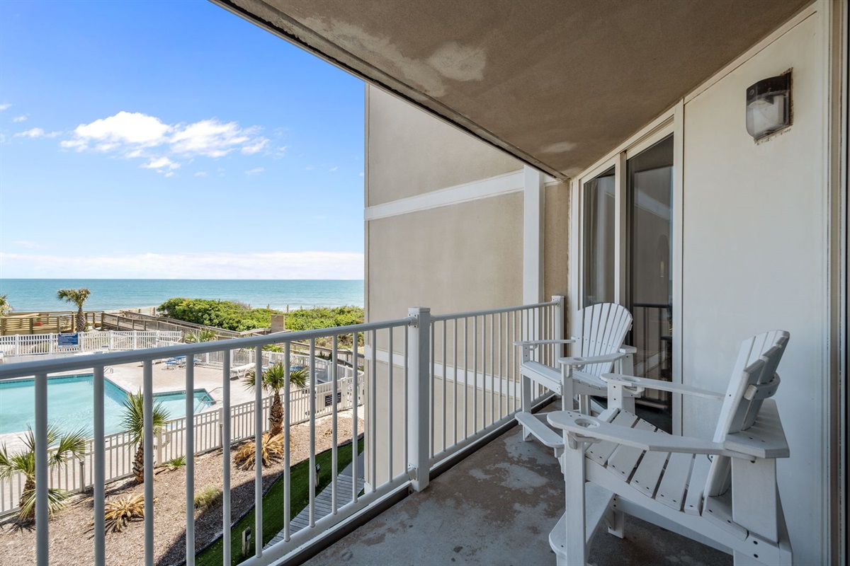 Private balcony with ocean views&mdash;perfect for morning coffee or sunset unwinding