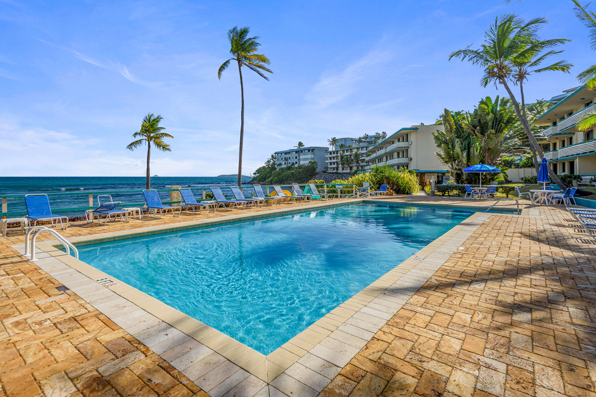 Cool off and relax at the beautiful resort pool.