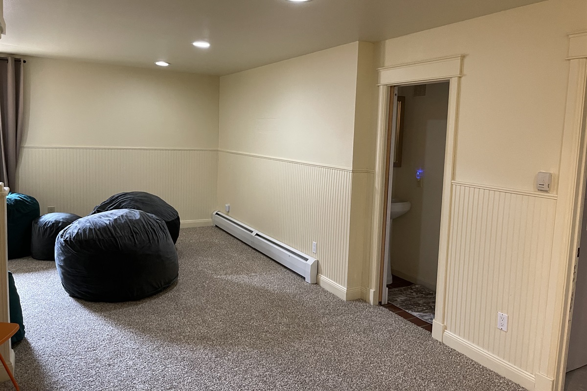 Half bathroom in basement