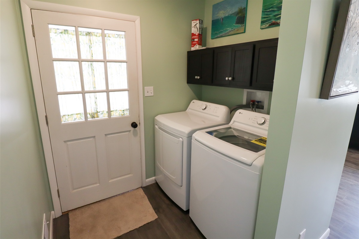 In unit washer & dryer for easy convenient stays