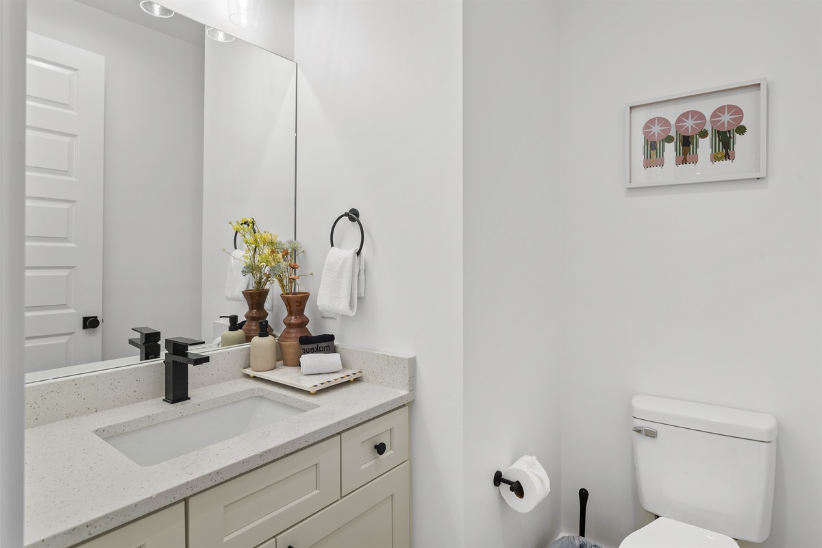 Bathroom # 2: Private Bath (First Floor)
