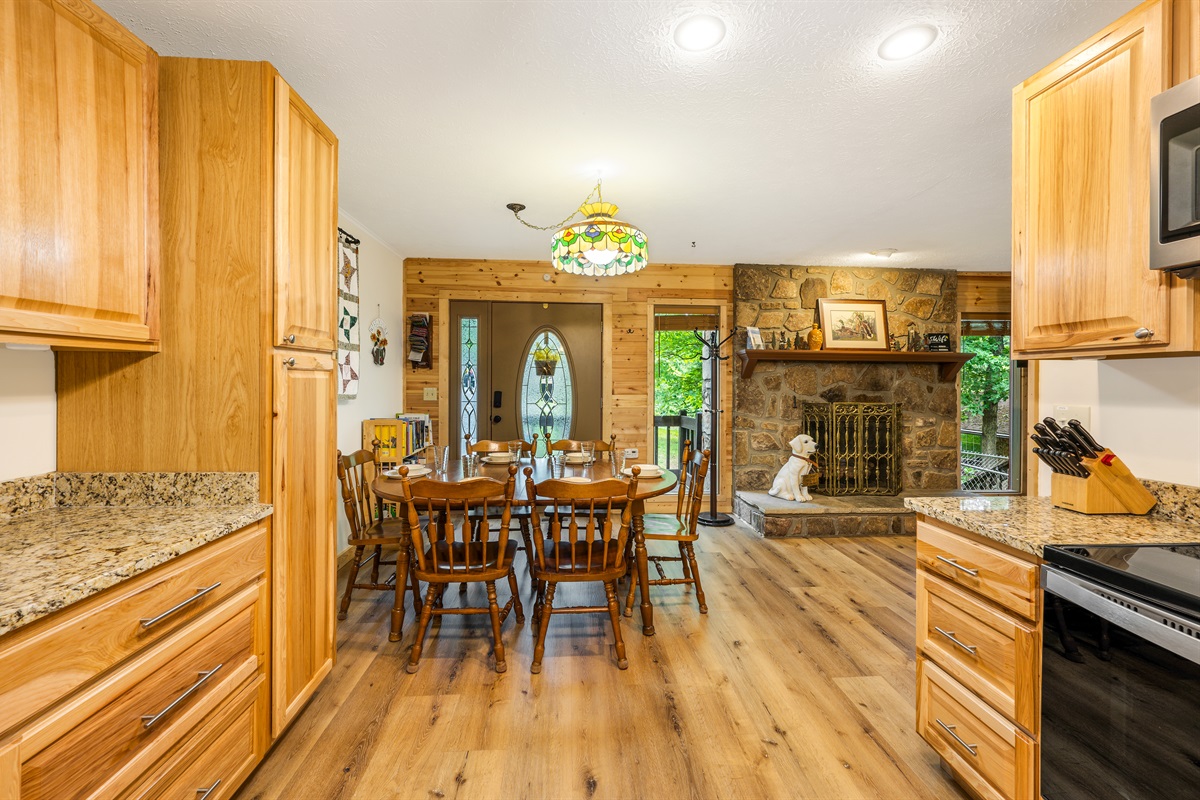 Kitchen and dining area