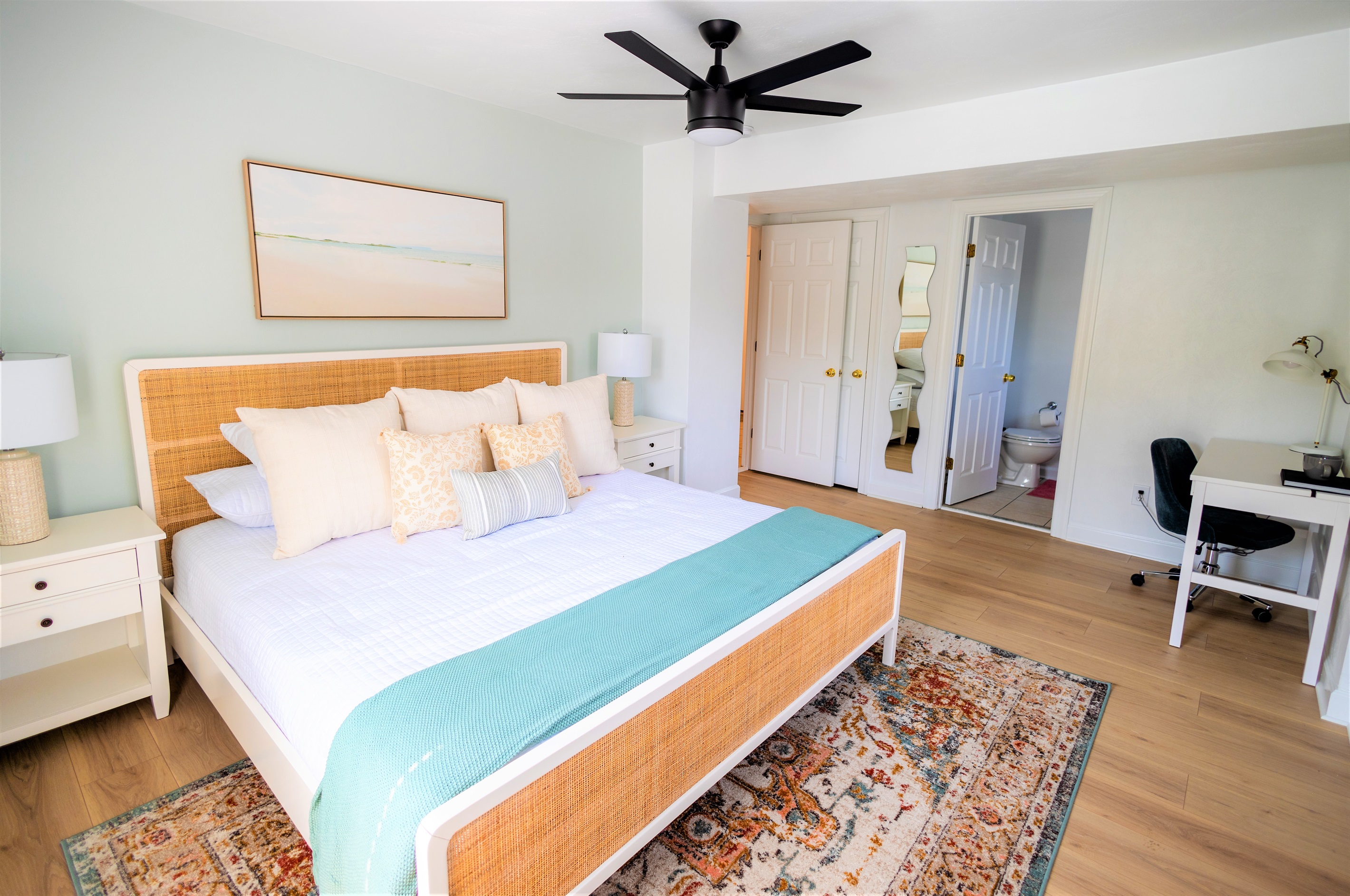 Bedroom 2: First Floor King bed suite