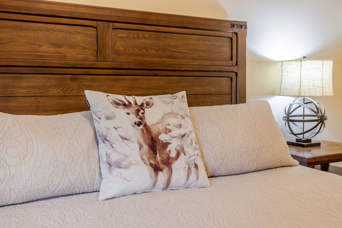 Bed linens, bath, and hand towels are provided.  