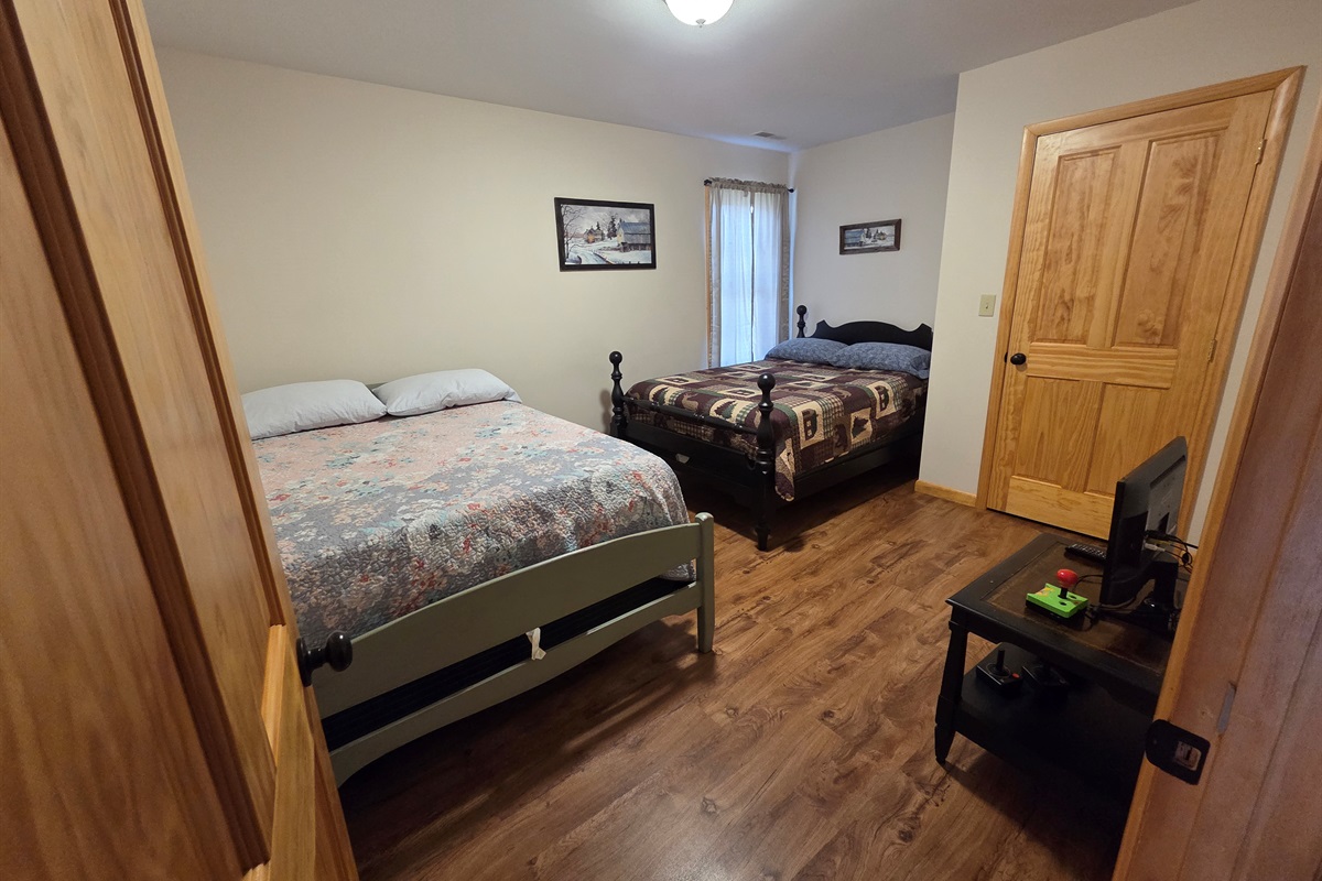 Third bedroom with 2 full beds