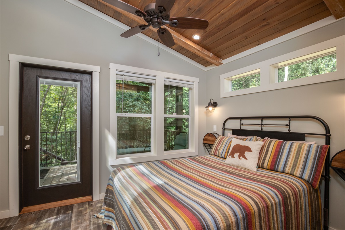 Unpack, unwind, and make yourself at home—the cottage bedroom was made for relaxation.