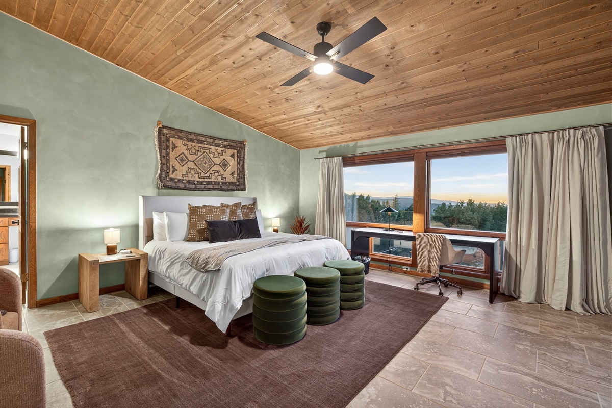 Master King Bedroom 1- Wake up to serene views and natural light in this cozy, thoughtfully designed. (Upstairs)