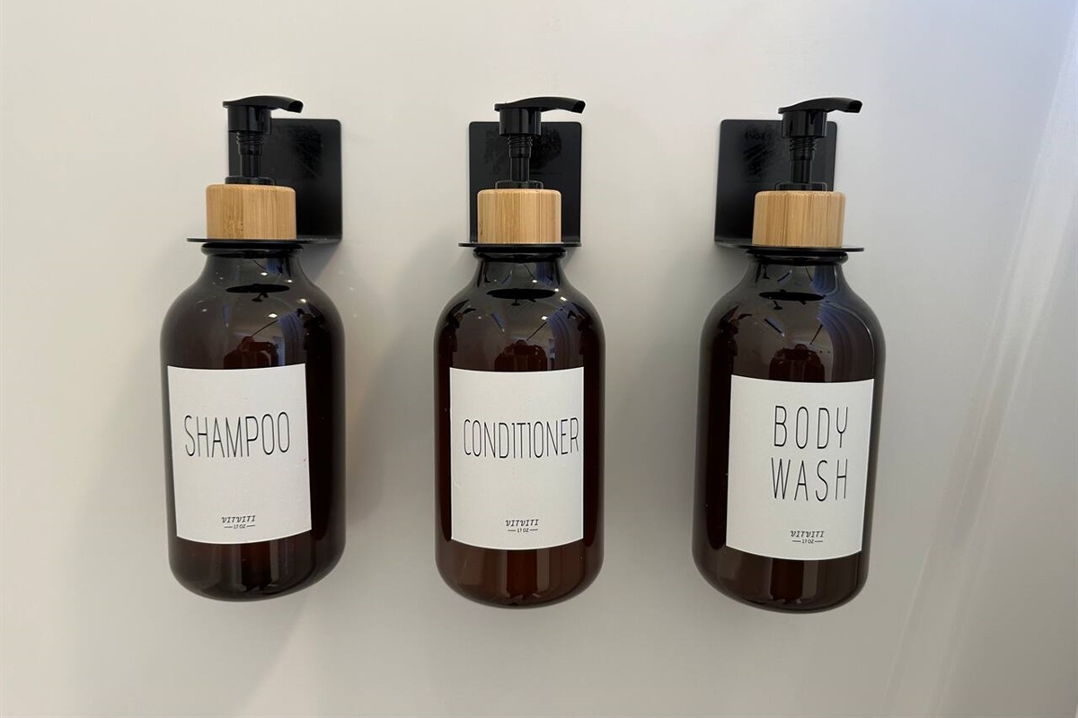 Each bathroom has your essentials.  