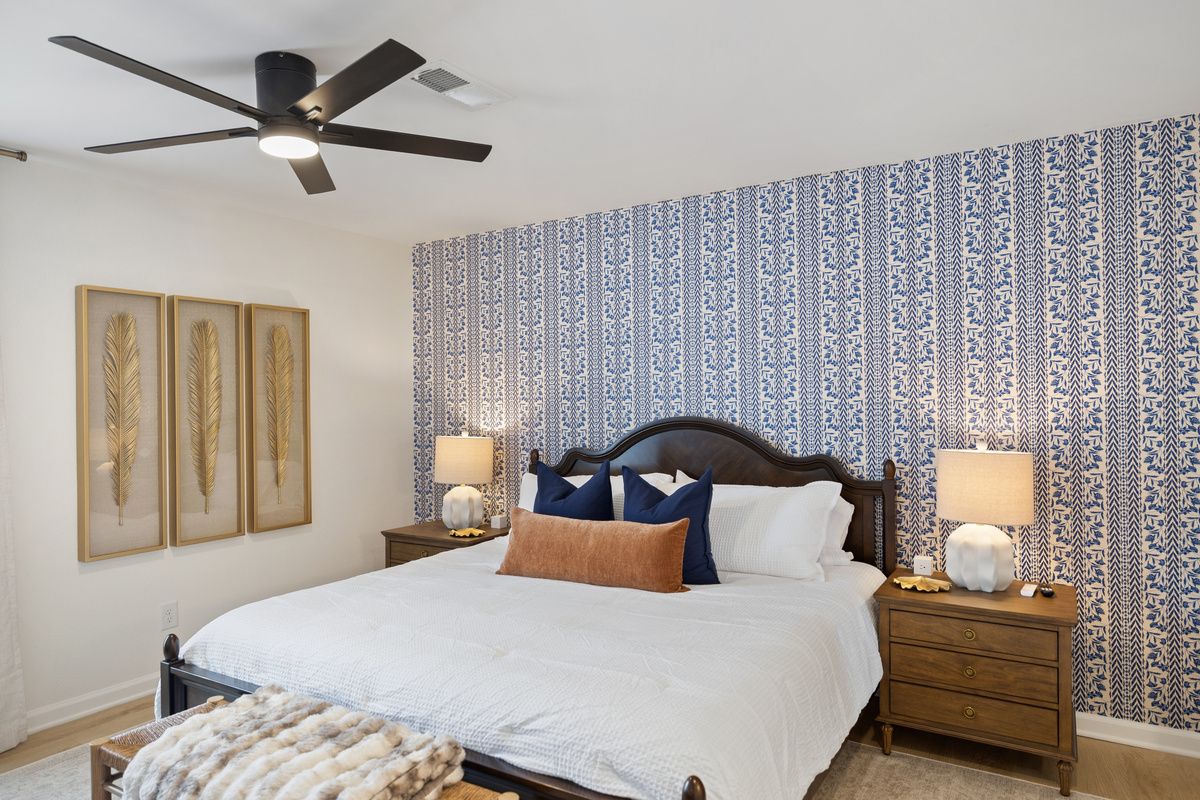 Close the door on the chaos in the king suite — your own bath, your own TV, and a room that stays quiet while the rest of the condo wakes up.