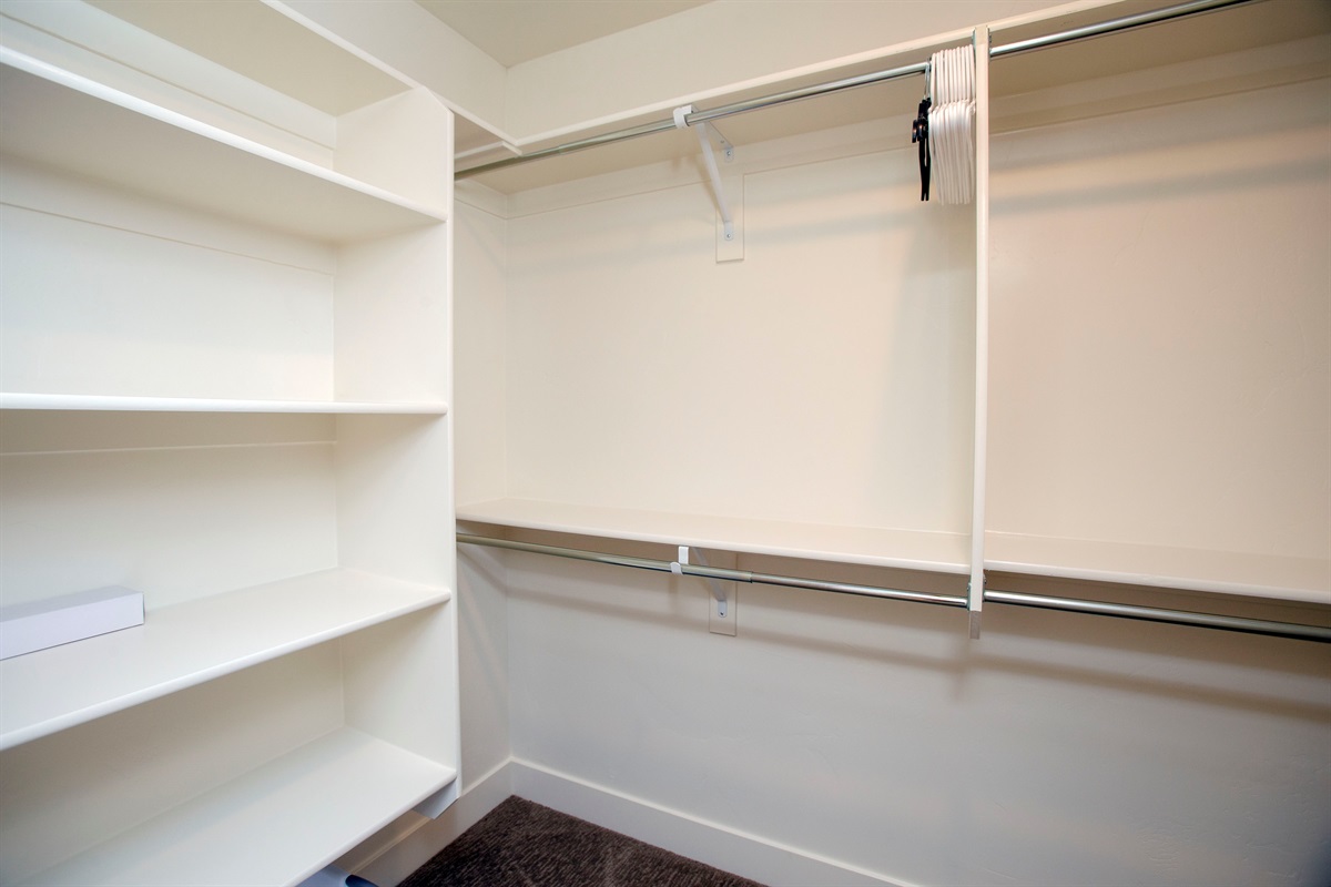Oversized storage closet—perfect for gear, skis, and longer stays.