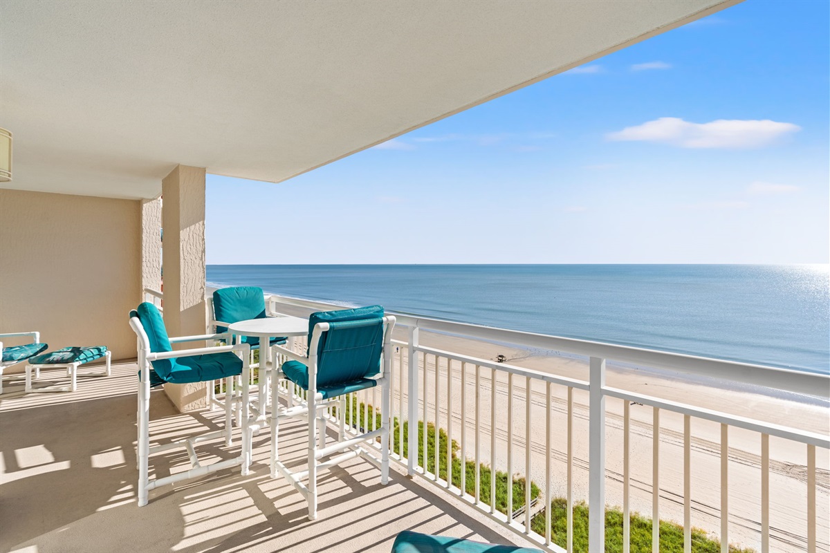 Oceanfront Balcony with views that will take your breath away