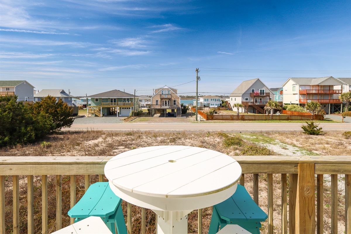 Deck views looking toward the sound