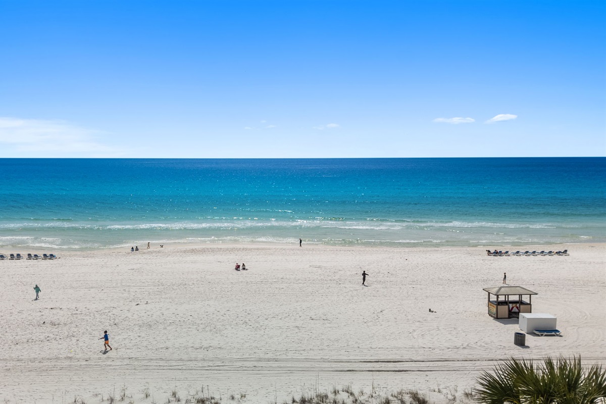 View of the ocean from the balcony