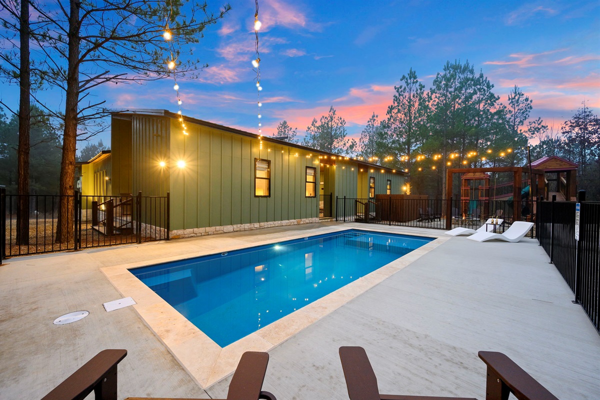 Pool can be heated (for fee) during colder months