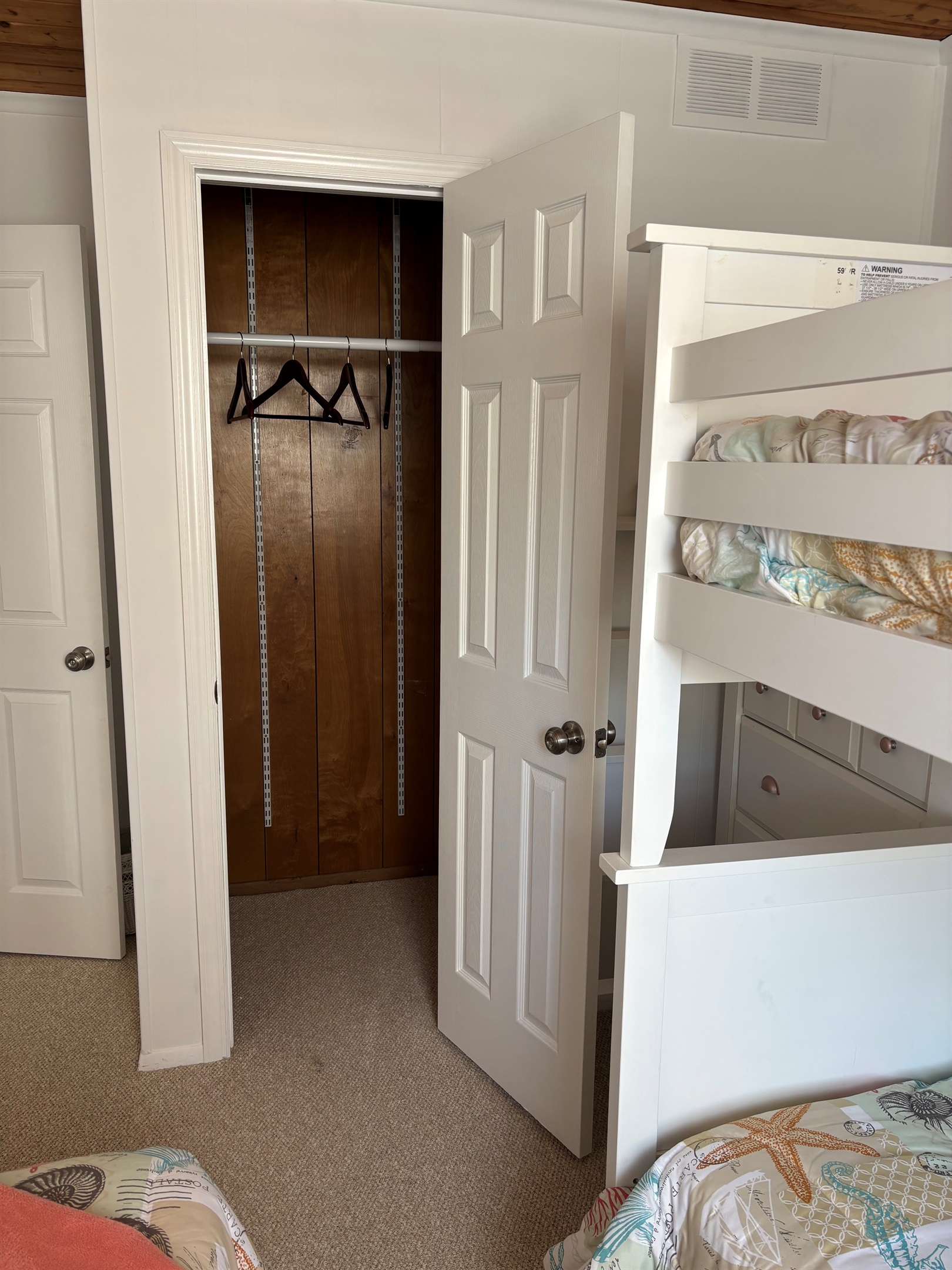 Closet in Twin Bunk Room