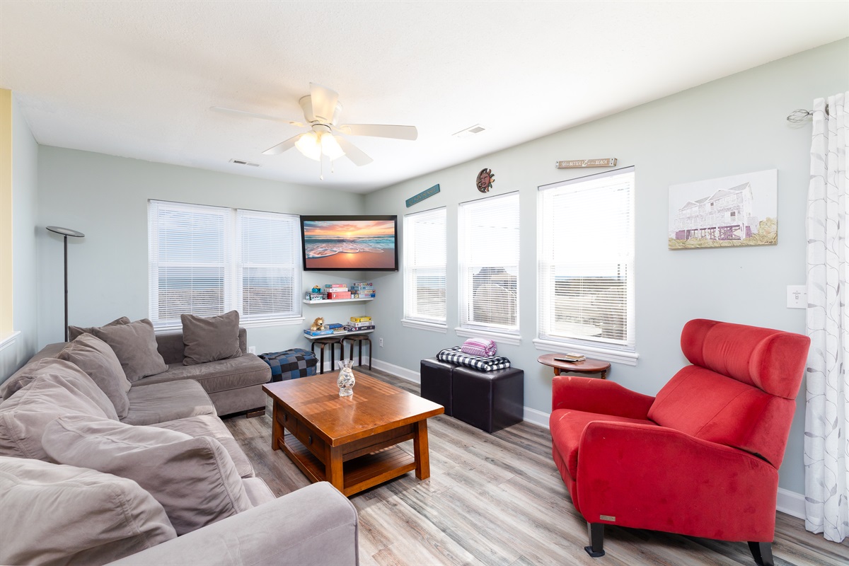 Main living space with ocean views!
