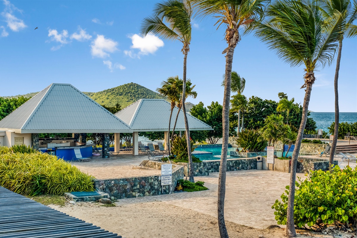 Poolside lounge area to relax and unwind