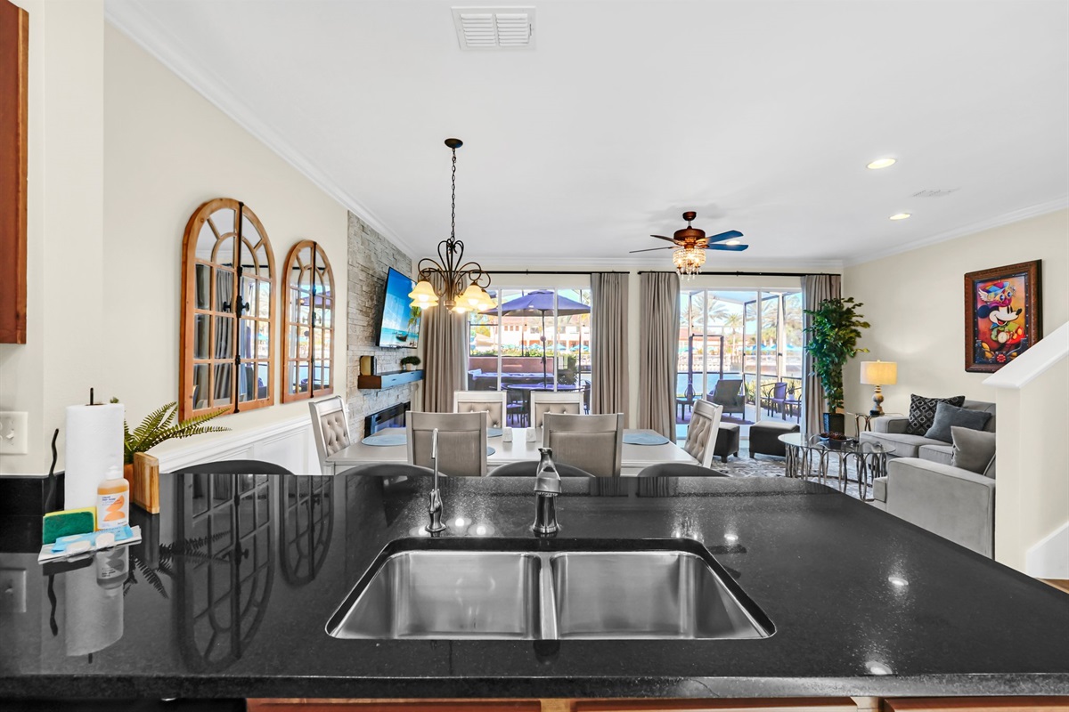 Kitchen view of the gorgeous private lanai