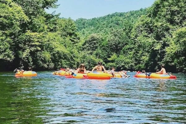 Tube the Coosawattee River within our neighborhood!