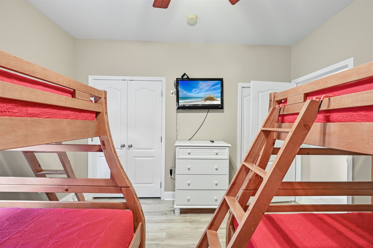 BEDROOM 3 (Bunk Room) – Two twin-over-full bunk beds (located on second floor)
