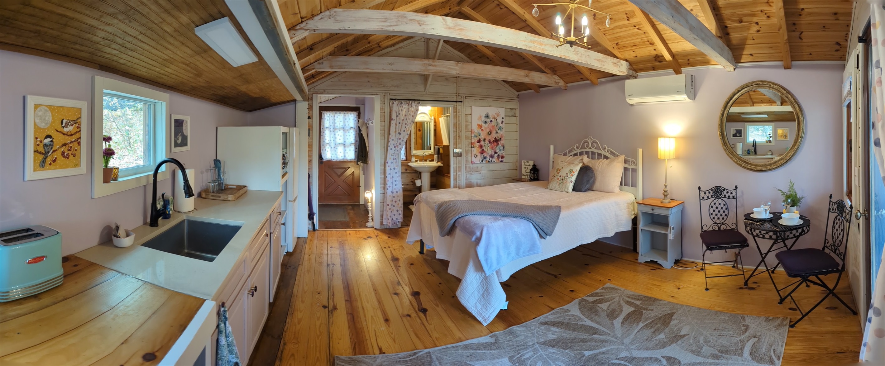 Cabin with private bathroom