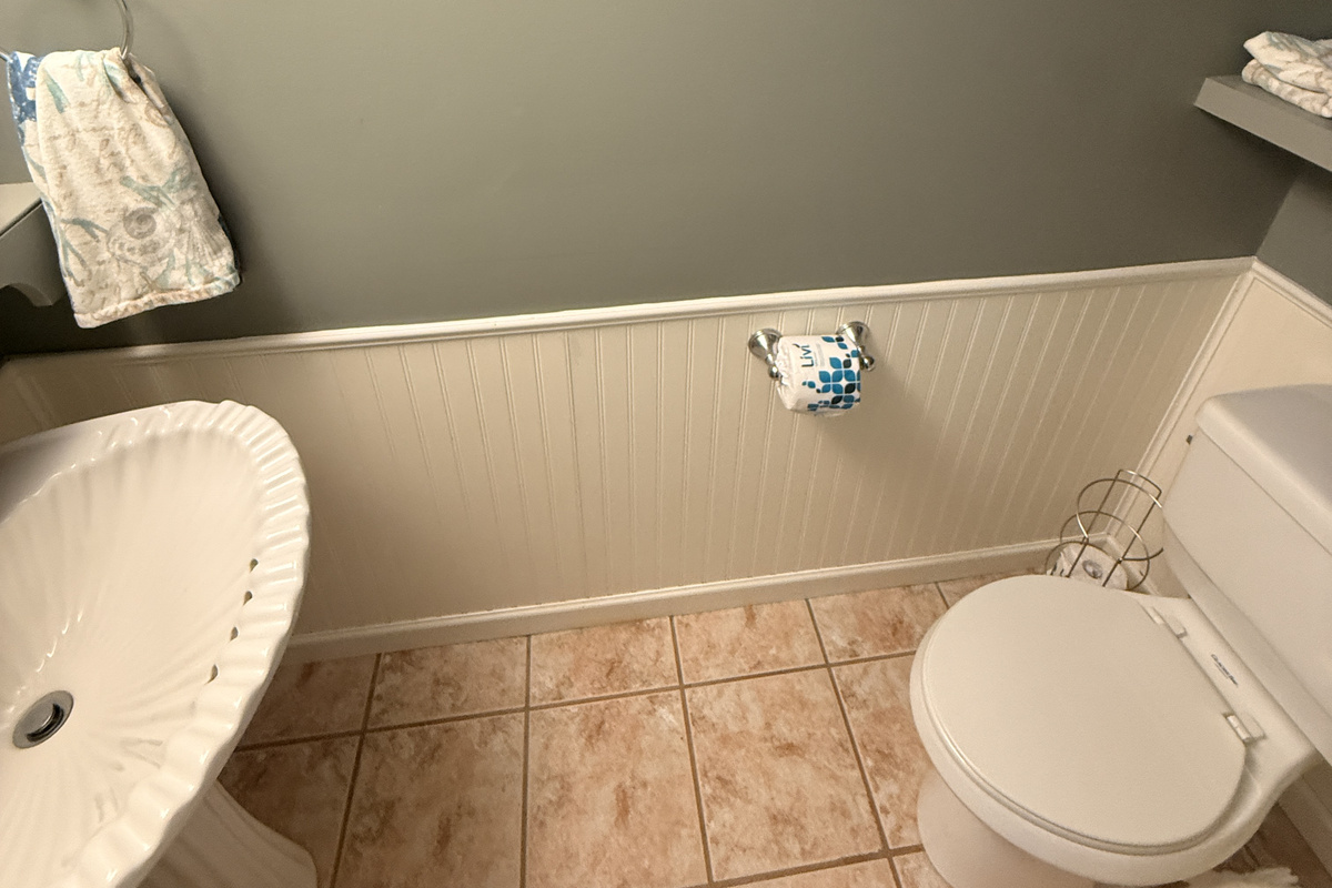 Downstairs half bathroom