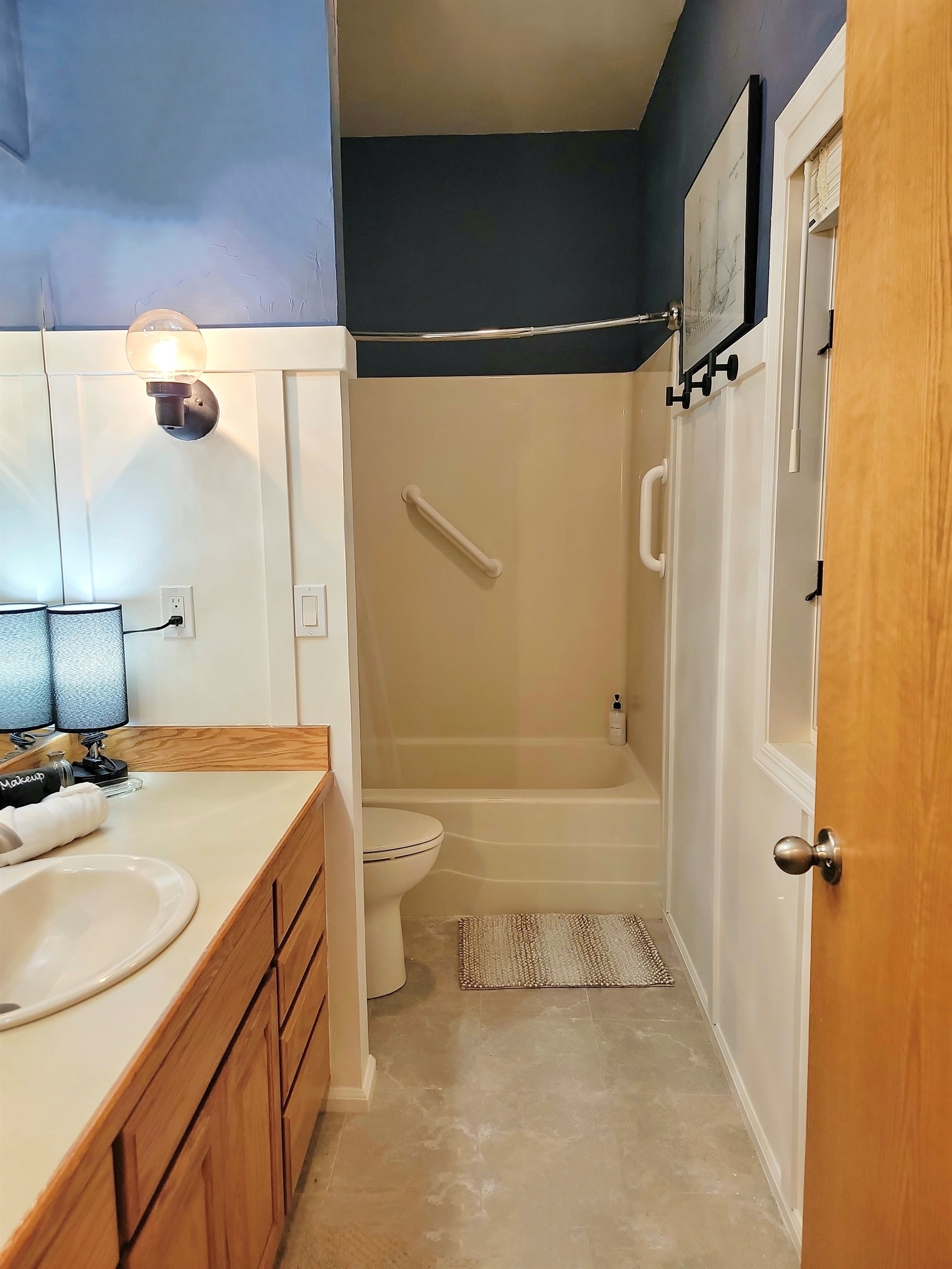 Hallway bathroom