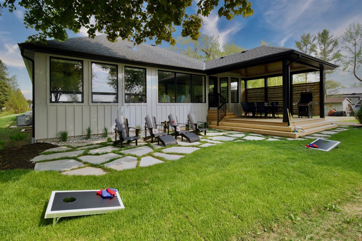 How about a game of corn hole?