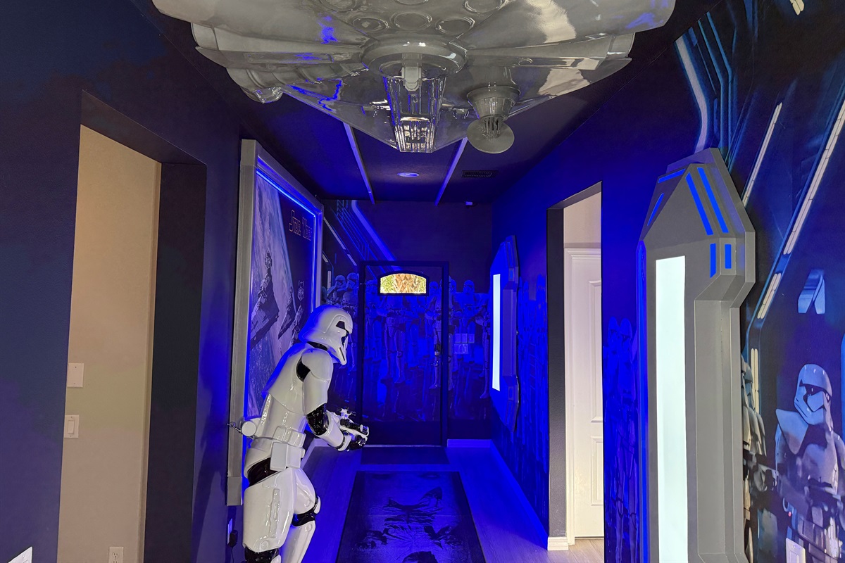Foyer (Guarded by a life size storm trooper!)
