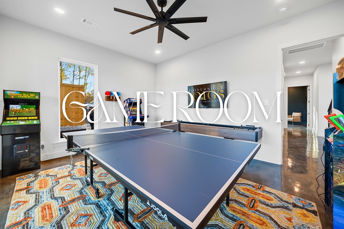 Game on! This vibrant game room has something for everyone, from classic games to hours of fun &ndash; a perfect spot for friendly rivalry.