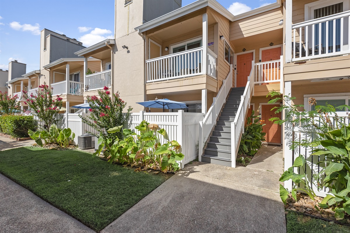 Front of the condo (2nd story)