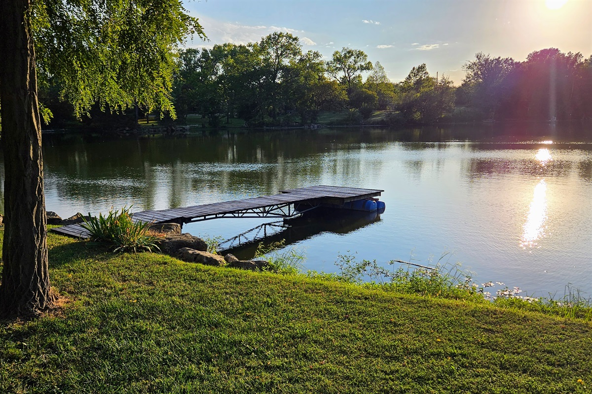 Dock for swimming or fishing