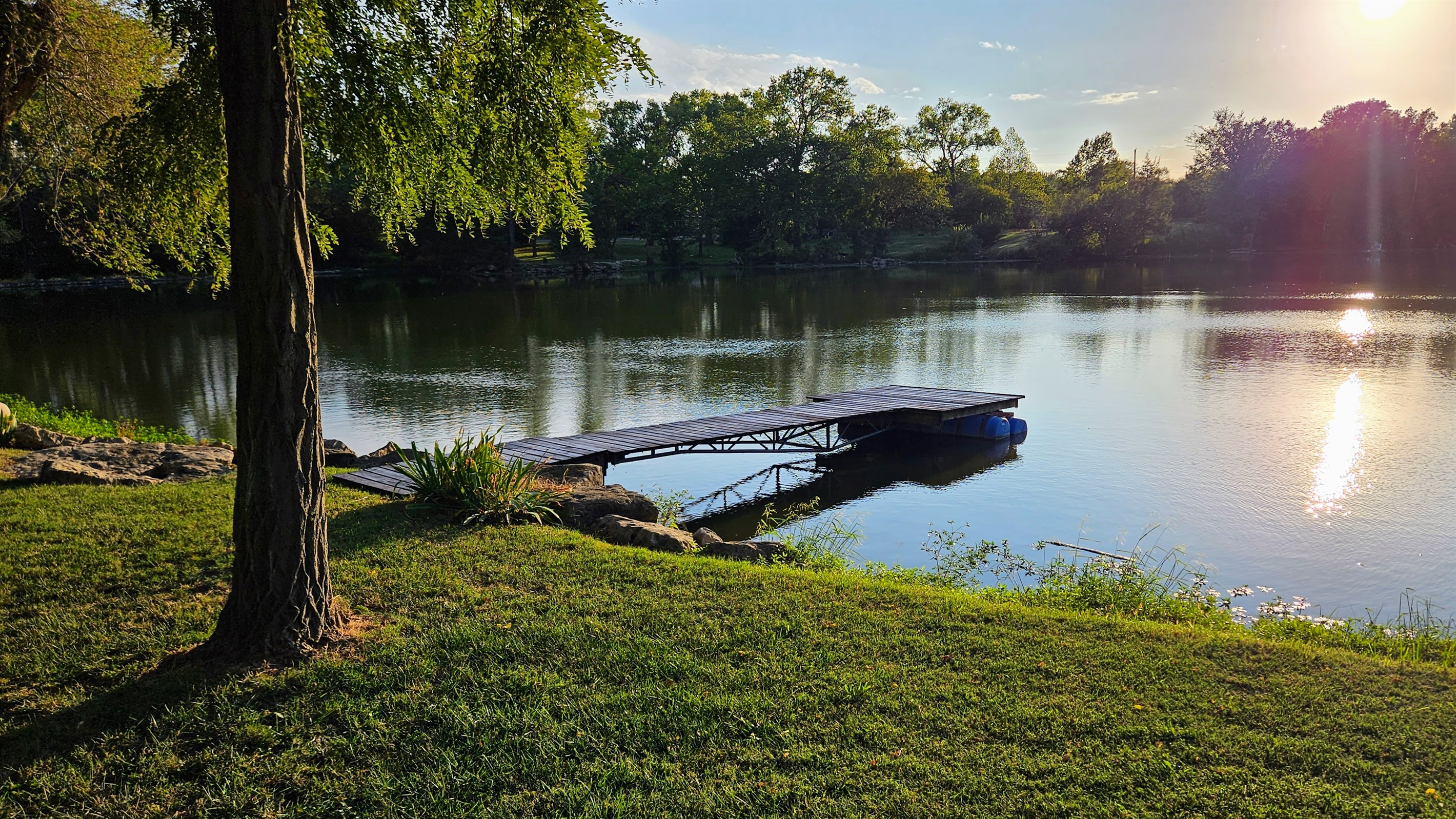 Dock for swimming or fishing