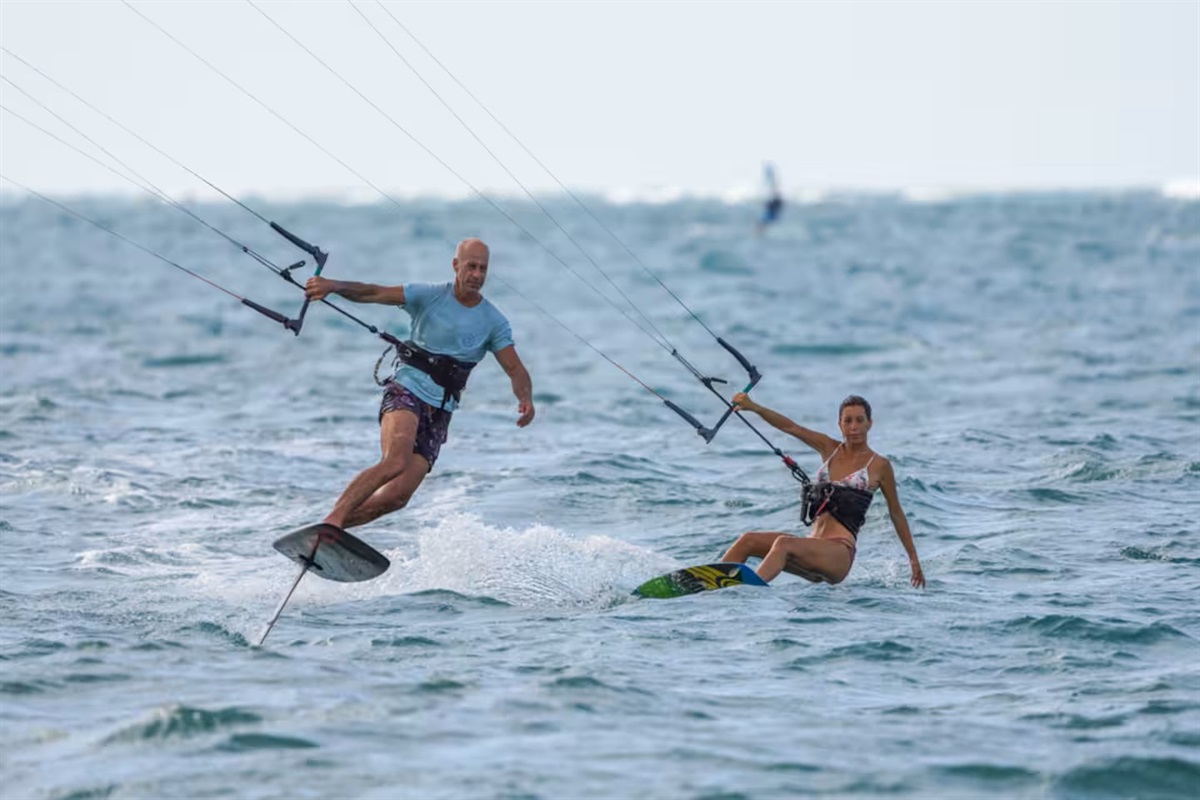 Wind surfing in cabarete