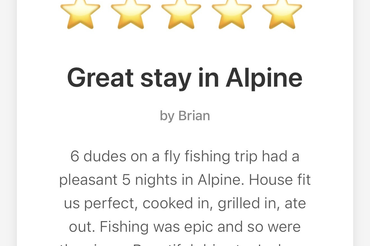 "Fishing was epic and so were the views." - Brian