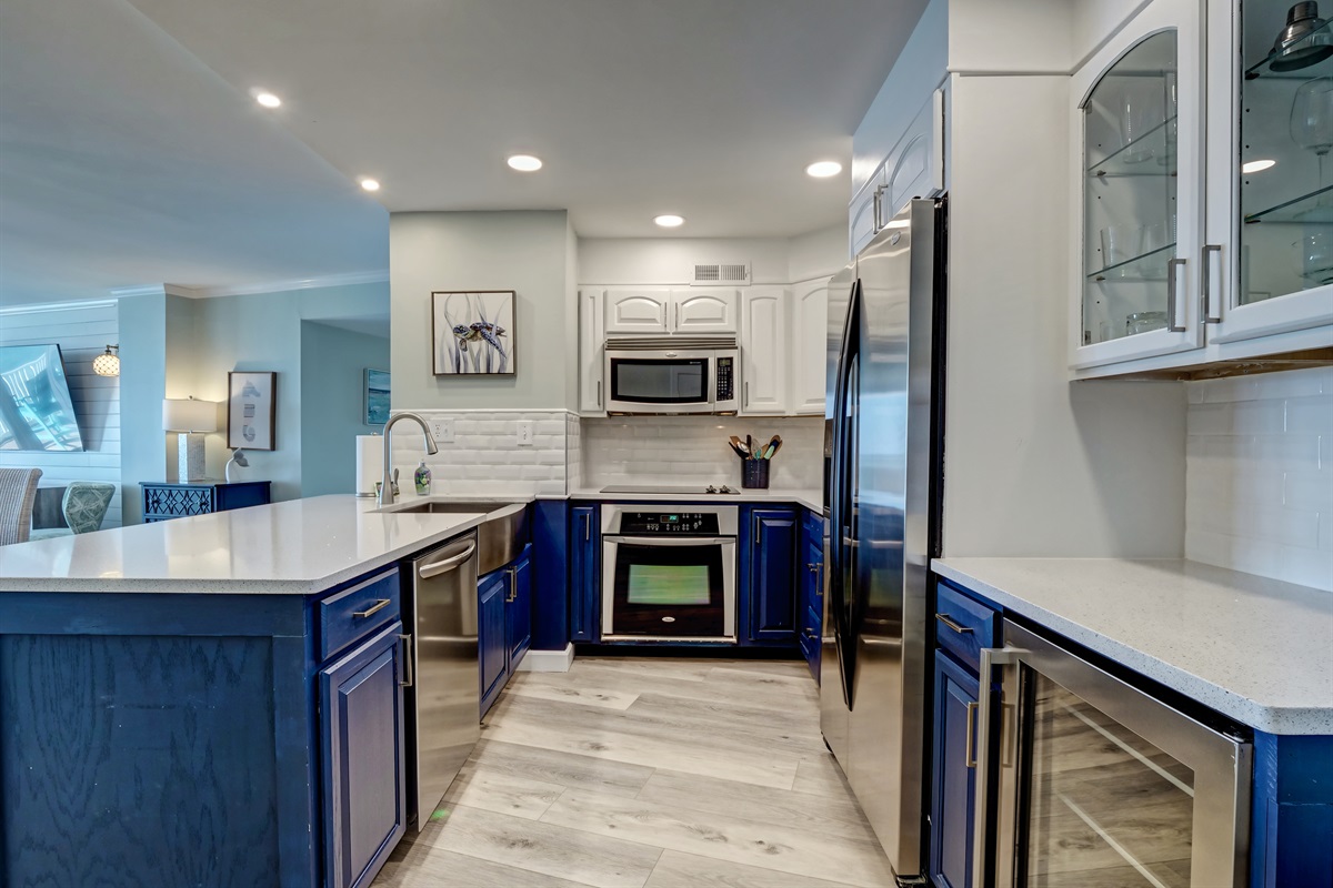 Prepare meals from the land or sea in this gorgeous kitchen