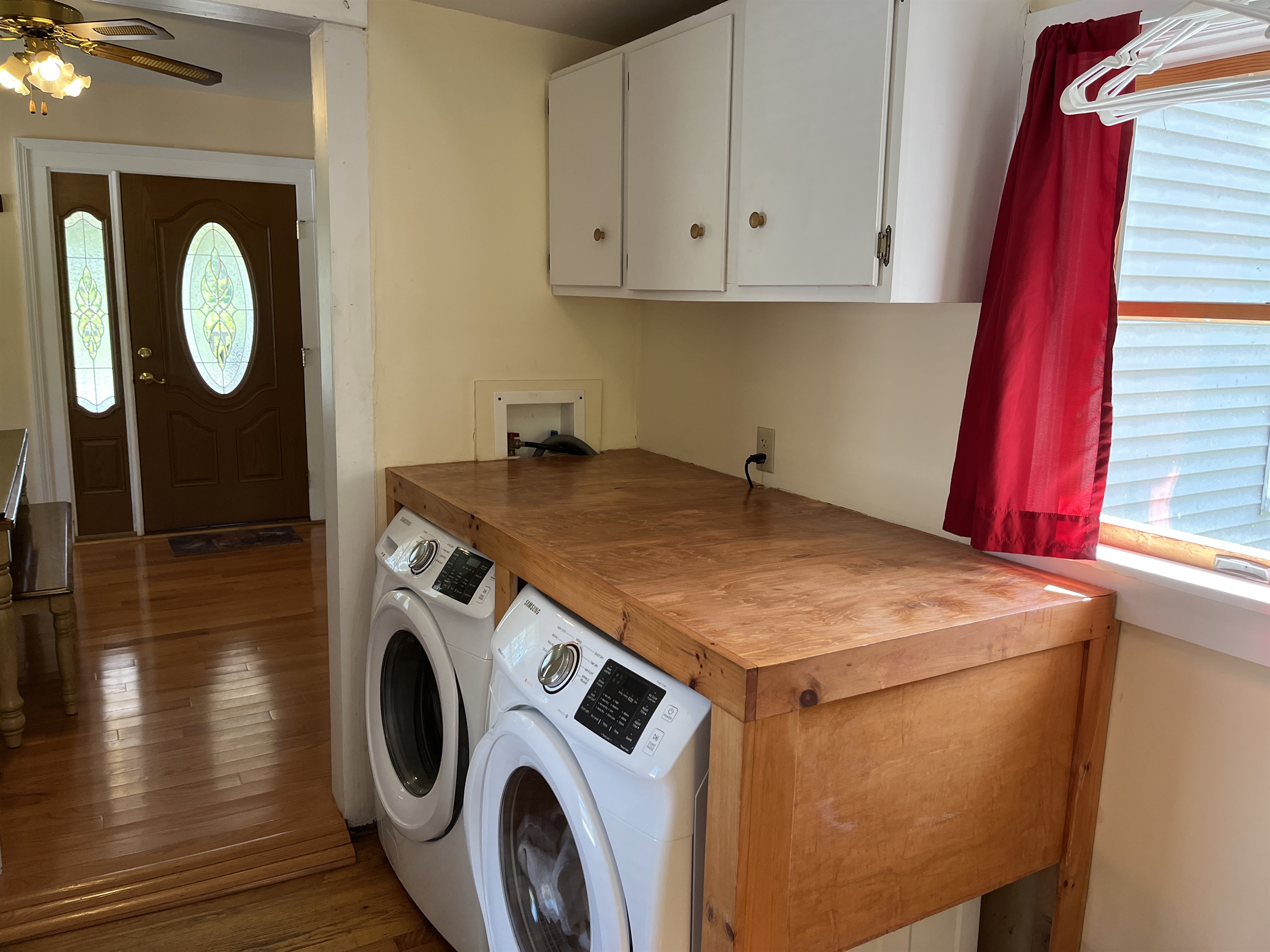 1st floor laundry in back hallway