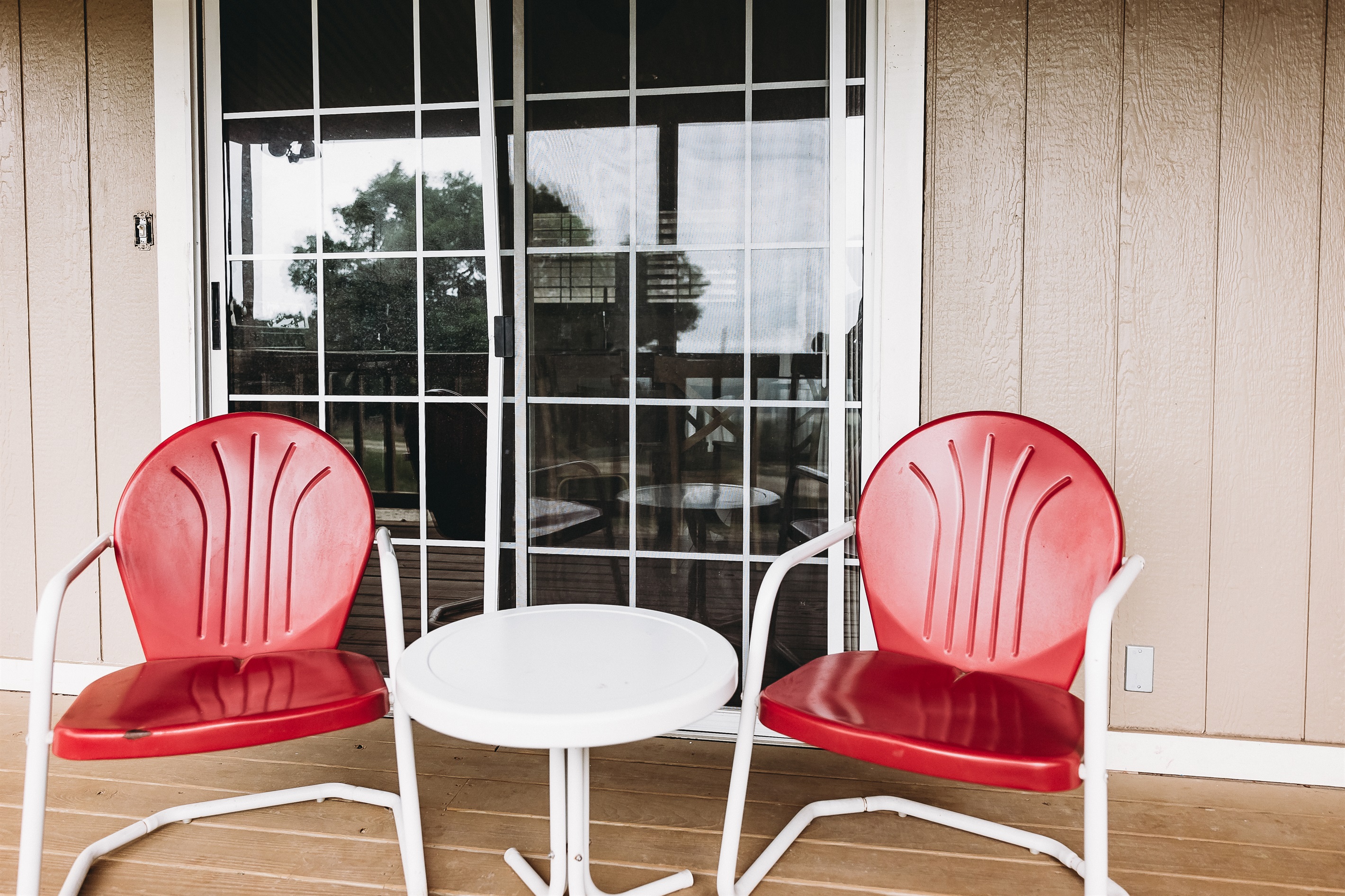 Front Porch Seating Area Perfect For Coffee or a glass of wine