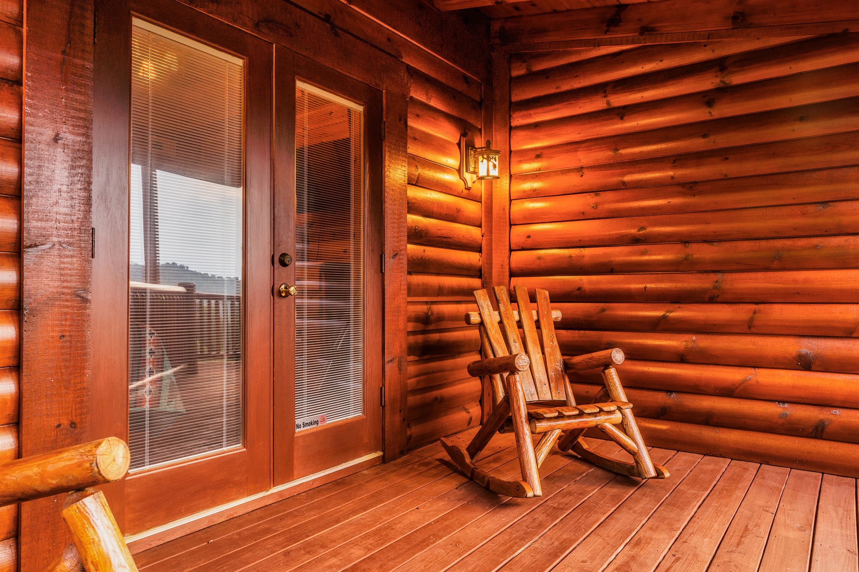 Deck off the Horsin' Around Room.