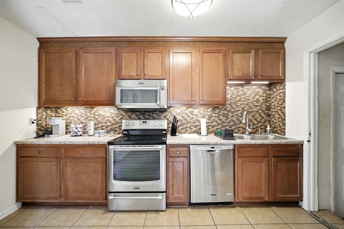 Microwave, oven, Dishwasher and Keurig