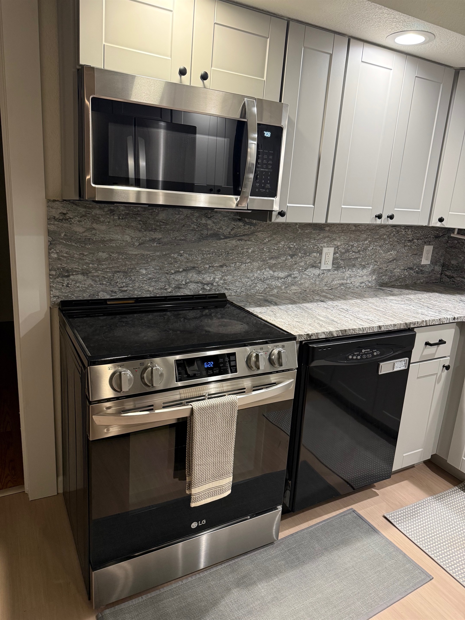 New microwave over stove