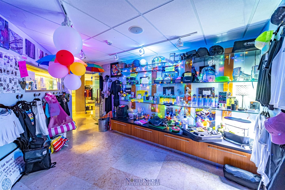 Onsite Gift Shop with Rentals