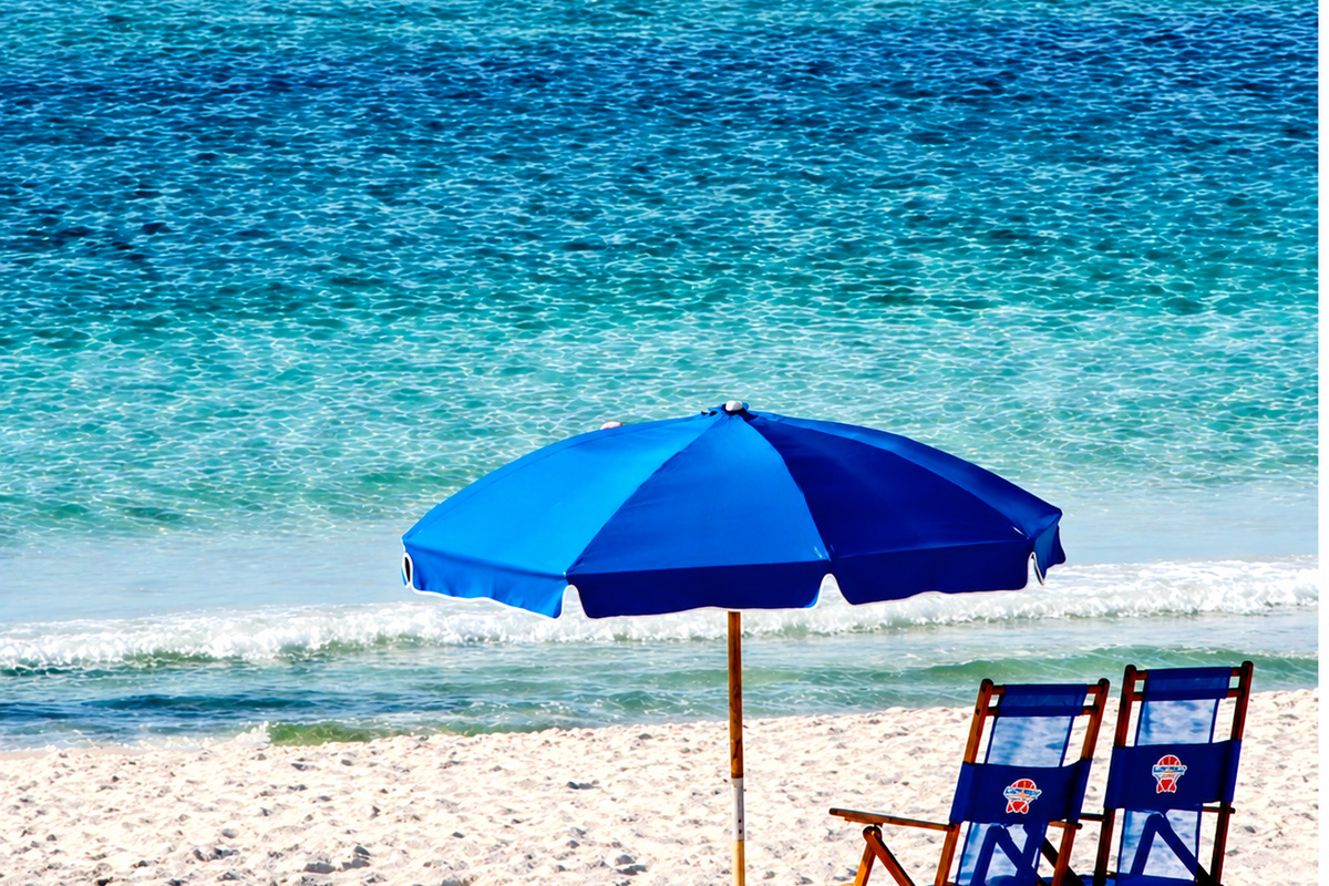 Two FREE Beach Chairs and Umbrella - Set up Daily