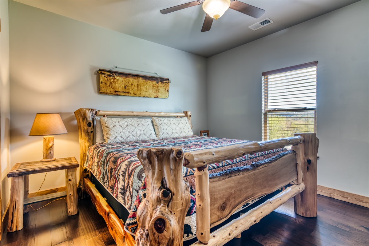 Lower level Bedroom with an attached Jack and Jill bathroom.