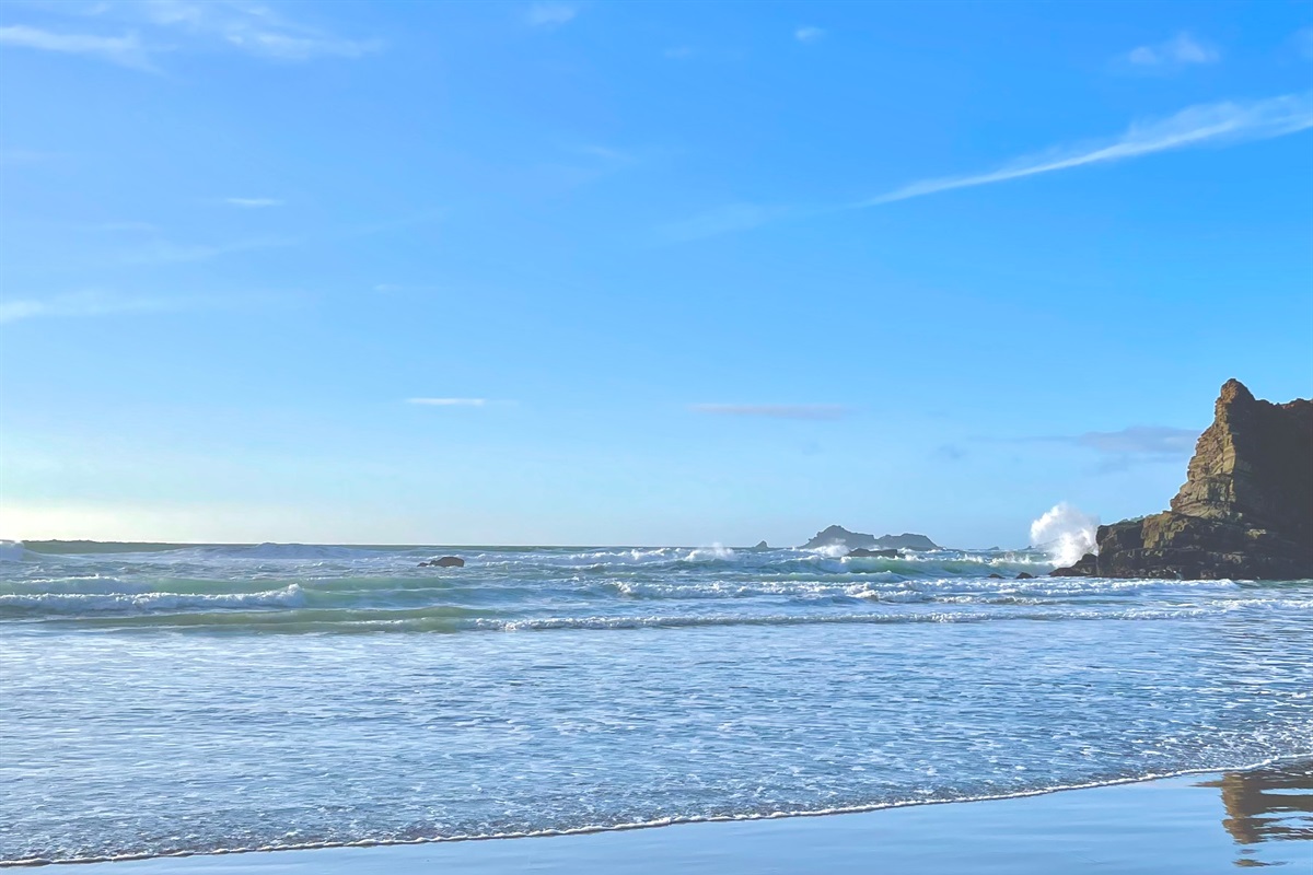 Beautiful views at Cook's Beach