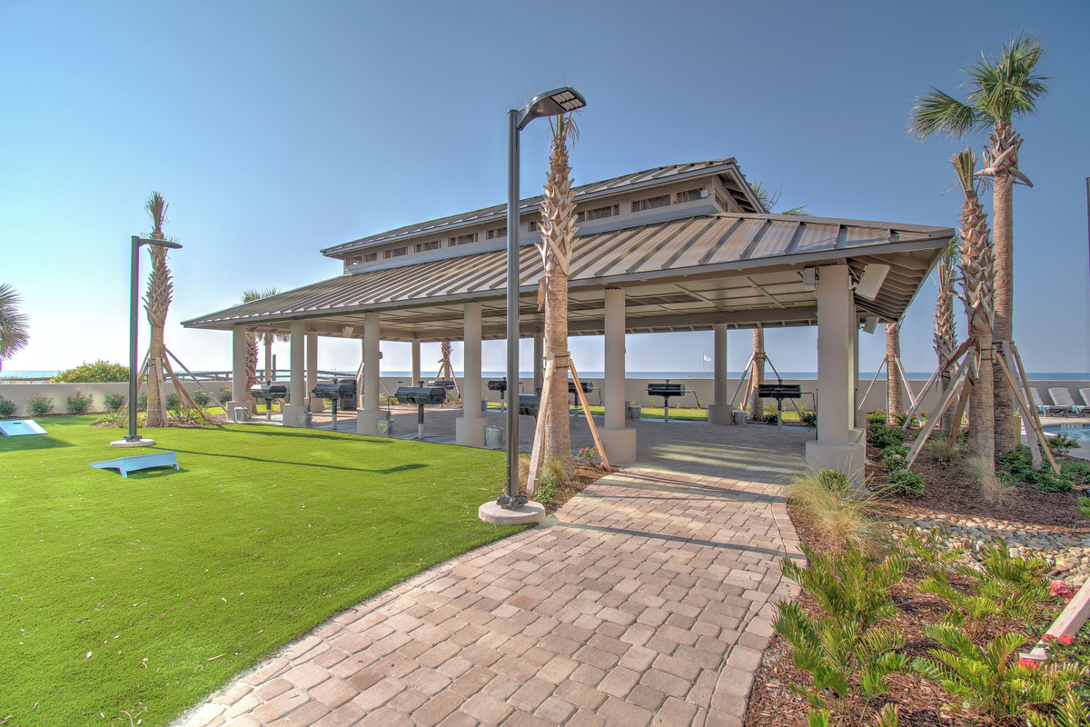 Covered and expanded grilling area opened in May 2024