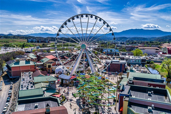 Attractions Galore: Experience breathtaking views from the iconic Ferris wheel and nearby fun - The Island, Pigeon Forge