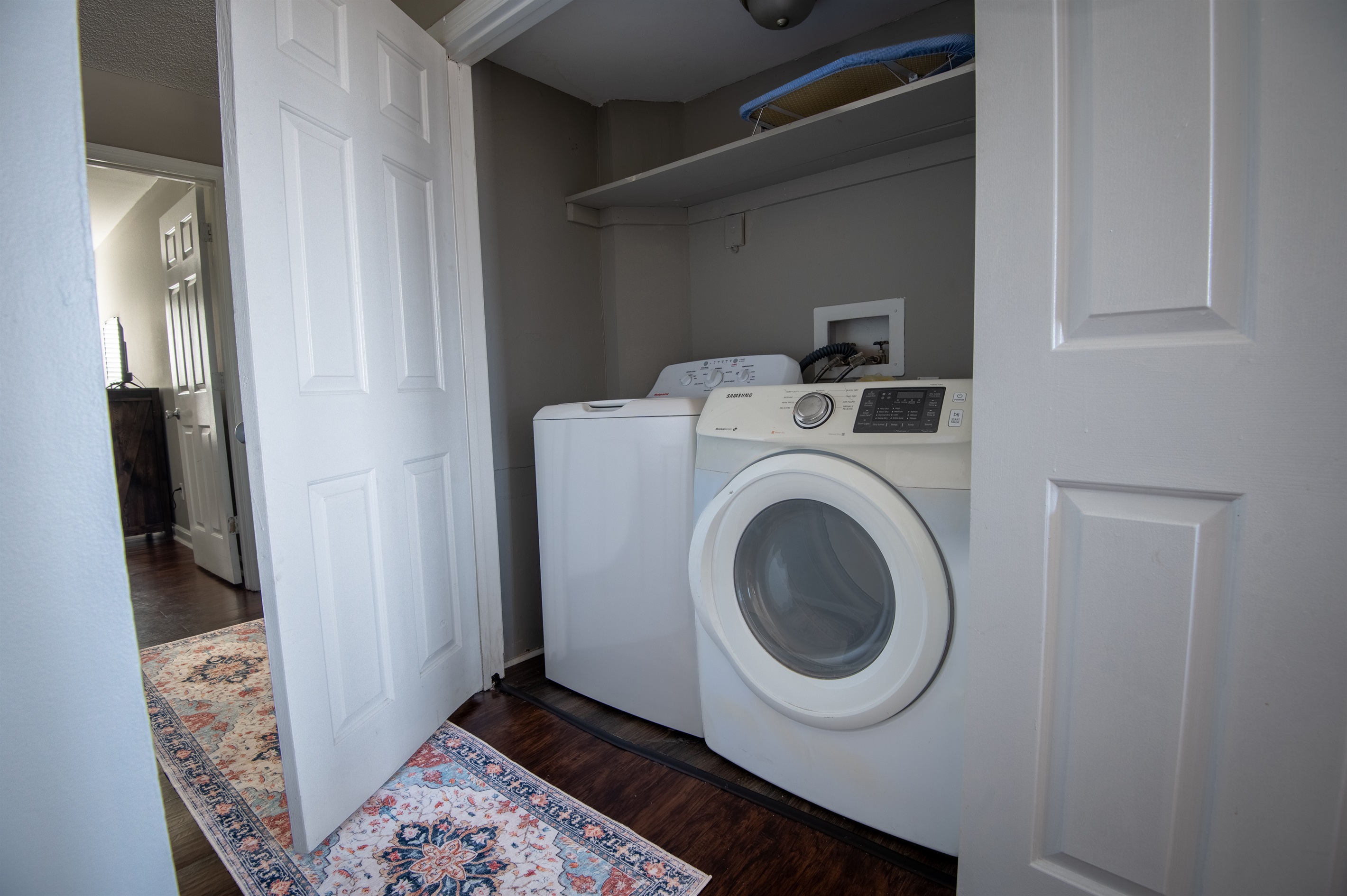 In-unit laundry facilities are included in each unit for your convenience, perfect for longer stays.