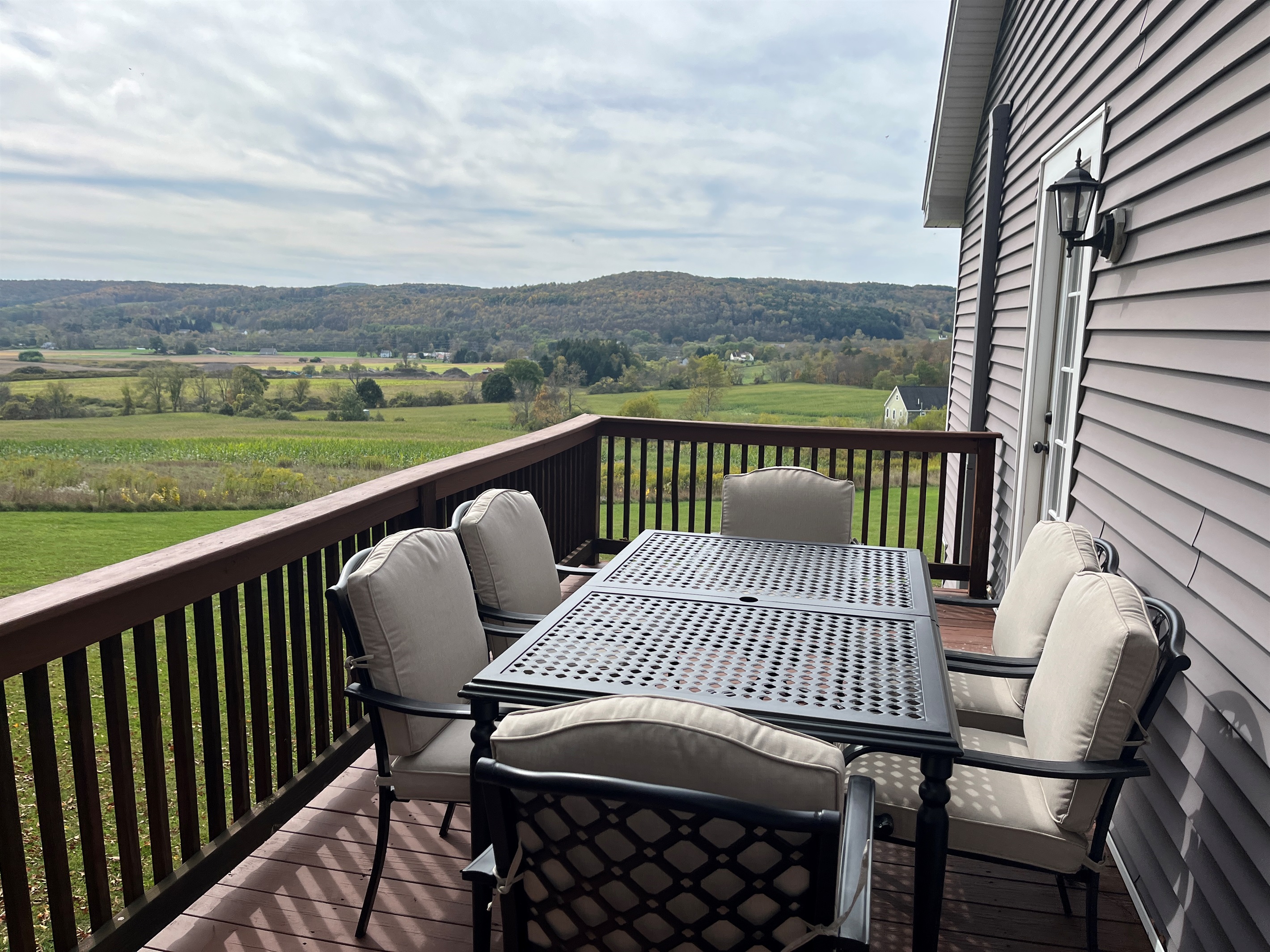 Outdoor dining with a view